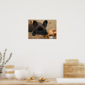Poster français de bulldog (Cuisine)