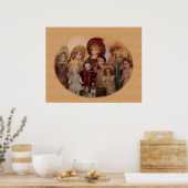 Poster français des poupées et des amis (Cuisine)