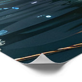 Poster Français Setter Christmas Festive Voyage (Coin)