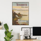 Poster France Biarritz (Bureau à domicile)