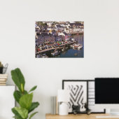 Poster France, Bretagne, Belle Ile en Mer, amarrages (Bureau à domicile)