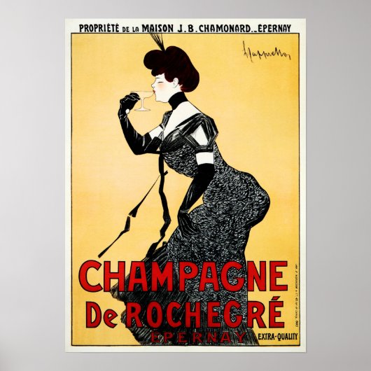 Poster France CHAMPAGNE De ROCHEGRE Leonetto Cappiello Ad (Devant)