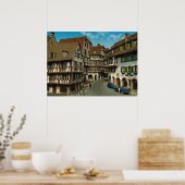 Poster France, Colmar, Alsace, maisons à colombages (Cuisine)