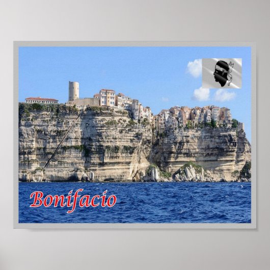 Poster France - Corsica - Bonifacio - (Devant)