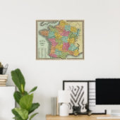 Poster France Dans Les Départements 2 (Bureau à domicile)