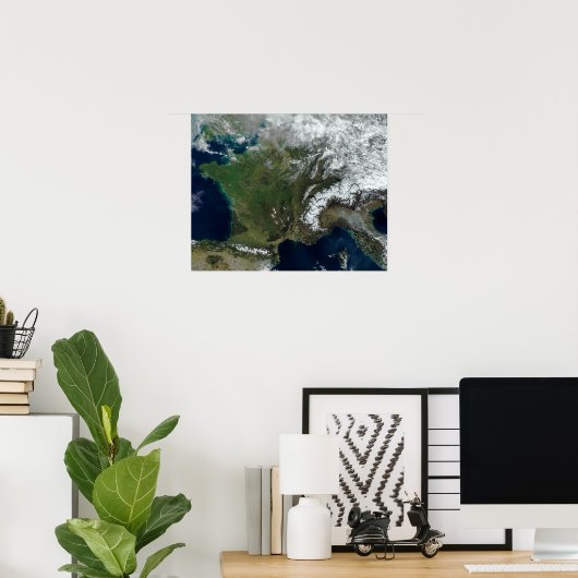 Poster France de l'espace (Bureau à domicile)