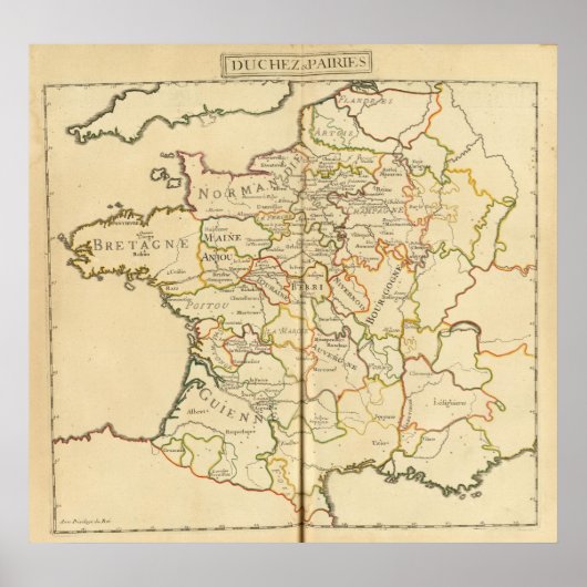 Poster France et frontières (Devant)