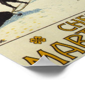 Poster France - Moines Ski (Coin)