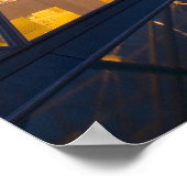 Poster France, Paris. Le Louvre au crépuscule. Crédit 3 (Coin)