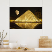 Poster France, Paris, Le Musée du Louvre, Nuit (Cuisine)