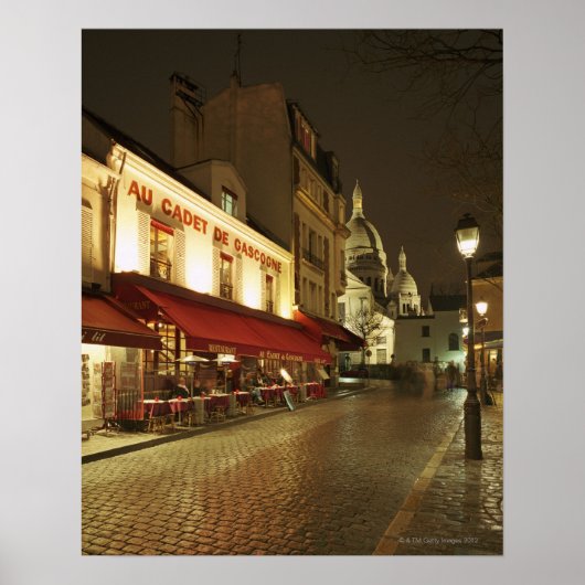 Poster France, Paris, Montmartre (Devant)