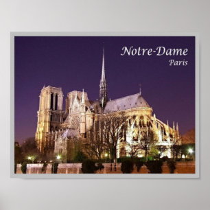Poster France - Paris - Notre-Dame de Paris -