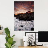 Poster France, phare à l'aube (Bureau à domicile)