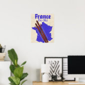 Poster France Pour Skier (Bureau à domicile)