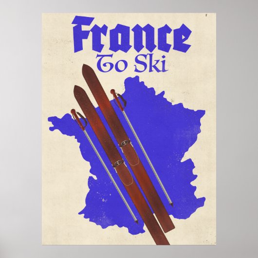Poster France Pour Skier (Devant)