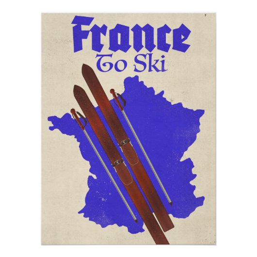 Poster France Pour Skier (Devant)
