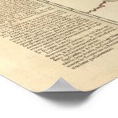 Poster France, provinces et limites (Coin)