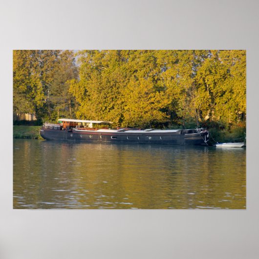 Poster France, Rhône, près d'Avignon, péniche le long (Devant)