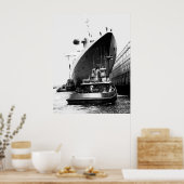 Poster France SS à Boston (Cuisine)