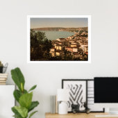 Poster France vintage, Cap Martin - France (Bureau à domicile)