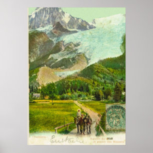 Poster France vintage, Chamonix 1907
