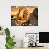 POSTER FRANCE - VIVE LA FRANCE (Bureau à domicile)