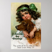 Poster Frances Brundage : Fille avec chien (Devant)