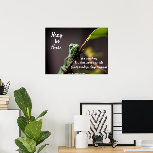 Poster Frances Hodgson Burnett, caméléon (Bureau à domicile)