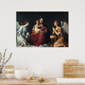 Poster Francesco Albani - Vierge à l'enfant et aux anges (Cuisine)