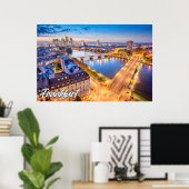 Poster Francfort, Allemagne (Bureau à domicile)