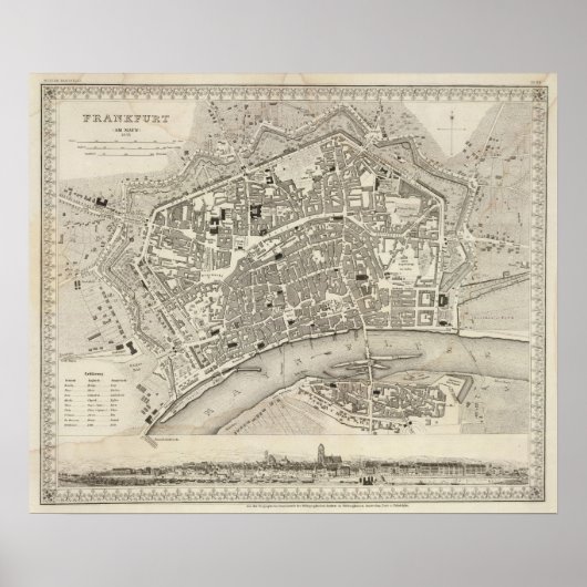 Poster Francfort, Allemagne (Devant)