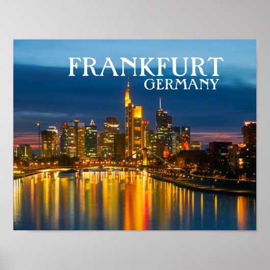 Poster Francfort Allemagne (Devant)
