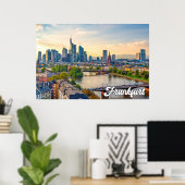 Poster Francfort, Allemagne (Bureau à domicile)