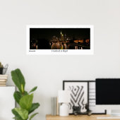 Poster Francfort la nuit (Bureau à domicile)