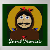 Poster Francis et les oiseaux (Devant)