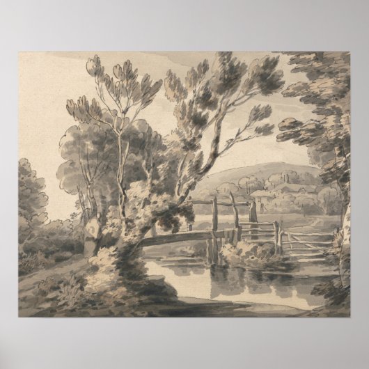 Poster Francis Towne - Le Pont De Pied (Devant)
