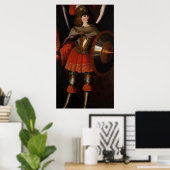 Poster Francisco de Zurbarán - Archangel Michael - 17ème  (Bureau à domicile)
