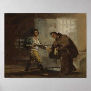 Poster Francisco Goya - Friar Pedro Offers Shoes