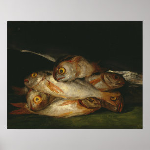 Poster Francisco Goya - La vie morte avec Golden Bream