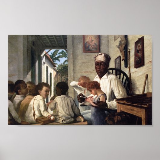 Poster Francisco Oller School of Master Rafael Cordero (Devant)