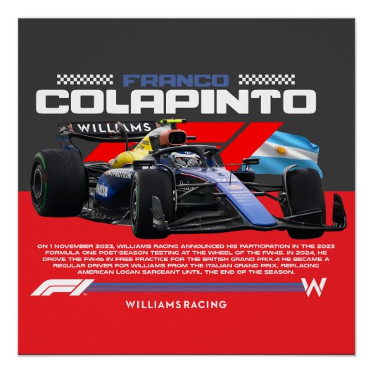 Poster Franco colapinto (Devant)