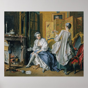 Poster François Boucher – La toilette, 1742