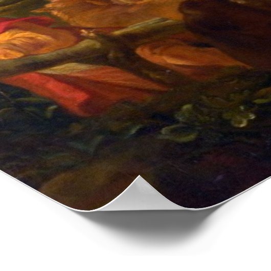 Poster Francois Boucher Le Billet Dou rococo dames art (Coin)