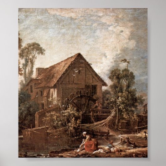 Poster Francois Boucher - Le moulin (Devant)