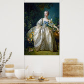 Poster FRANCOIS BOUCHER - MADAME BERGERET portrait art (Cuisine)
