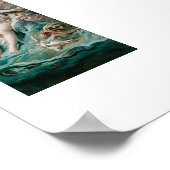 Poster François Boucher - Vénus sur les vagues 1769 (Coin)