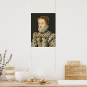 Poster Francois Clouet - Elisabeth d'Autriche (Cuisine)