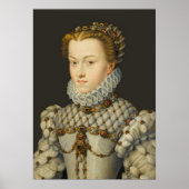 Poster Francois Clouet - Elisabeth d'Autriche (Devant)