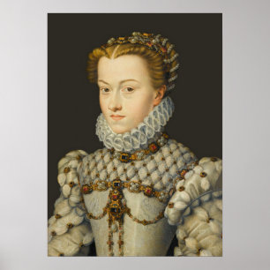 Poster Francois Clouet - Elisabeth d'Autriche
