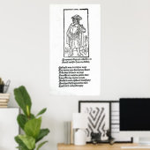 Poster Francois Villon, d'Oeuvres (Bureau à domicile)